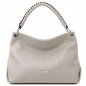Preview: TL Bags Leder-Handtasche_Grau_TL142087 Preview: TL Bags Leder-Handtasche_Grau_TL142087
